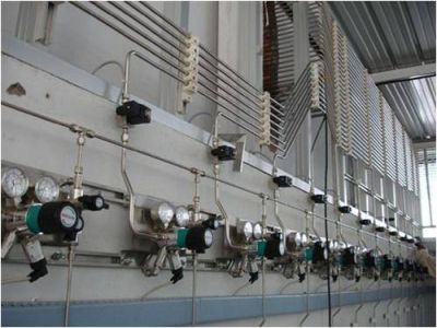 Gas Piping c/w Tray and Support
